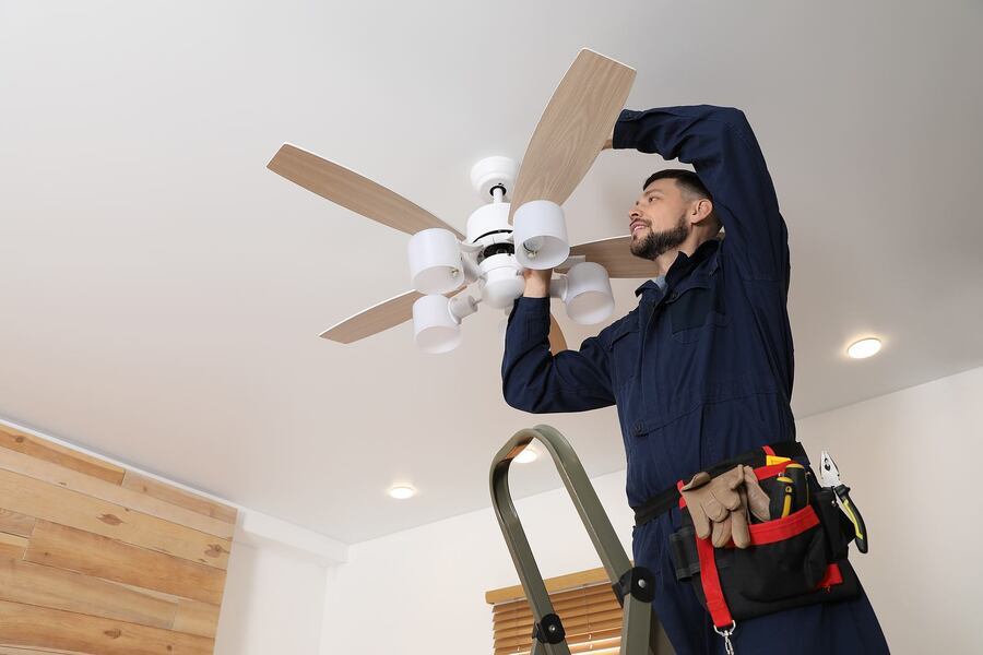 Ceiling Fan Replacement in Fitchburg, MA